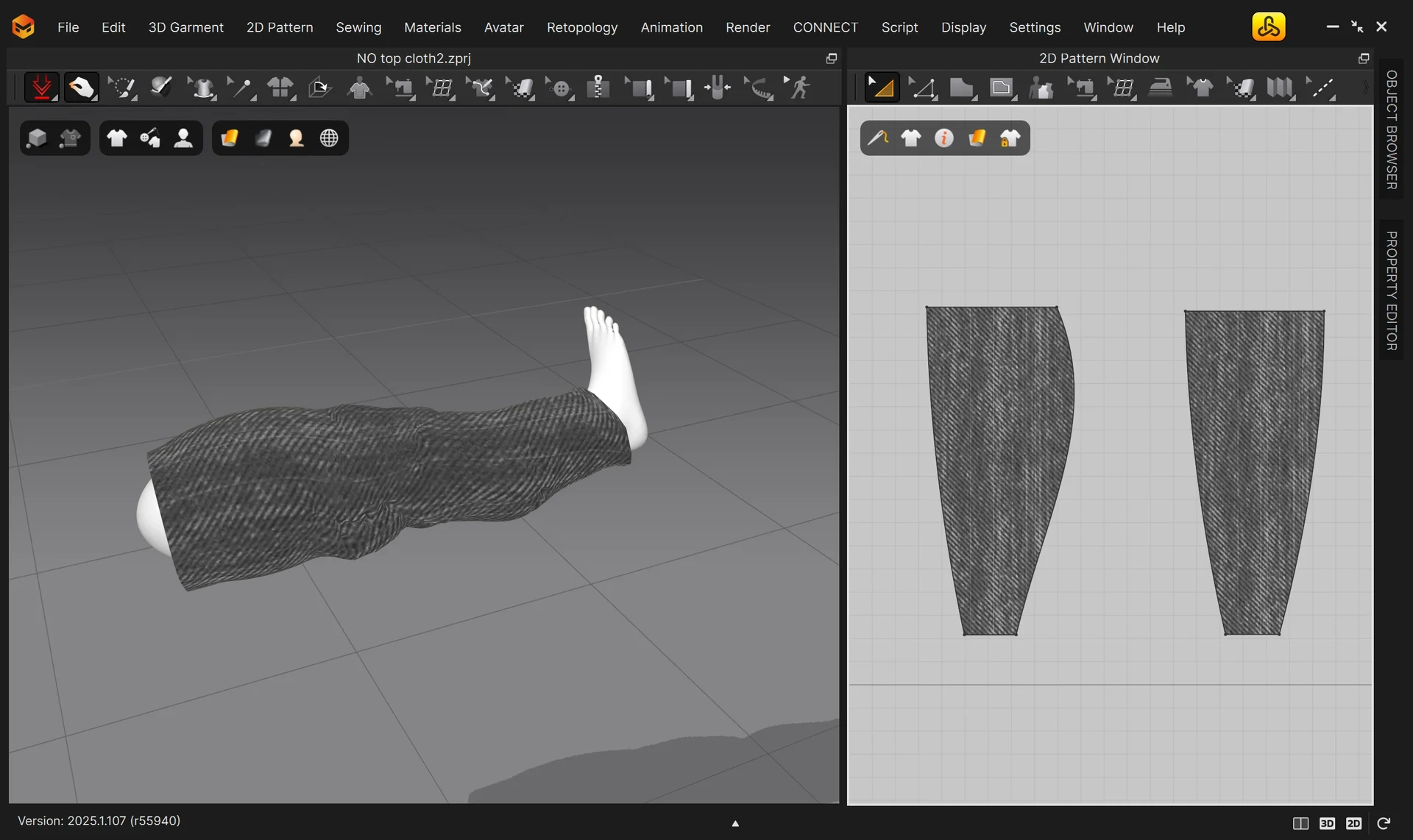 Marvelous Designer — 2D Pattern & Drape
